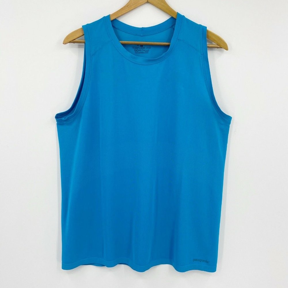 Patagonia Sleeveless Crew Neck Tank Top Blue Sz XL